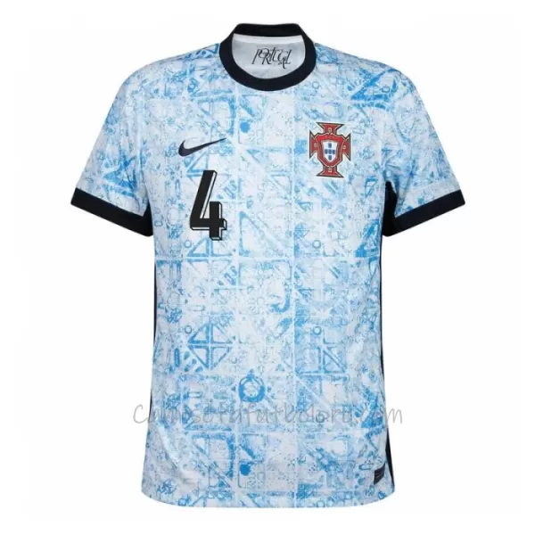 Camiseta Portugal Rúben Dias 4 Hombre 2ª Equipación Eurocopa 2024