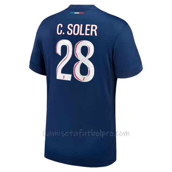 Camiseta Paris Saint-Germain Carlos Soler 28 Hombre 1ª Equipación 24/25