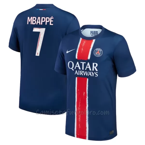 Camiseta Paris Saint-Germain Kylian Mbappé 7 Hombre 1ª Equipación 24/25