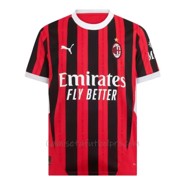 Camiseta AC Milan Adli 7 Niños 1ª Equipación 24/25