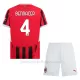 Camiseta AC Milan Bennacer 4 Niños 1ª Equipación 24/25