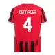 Camiseta AC Milan Bennacer 4 Niños 1ª Equipación 24/25