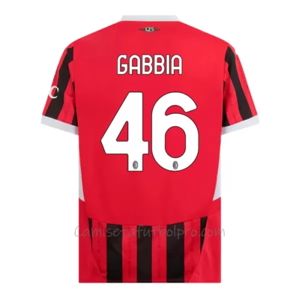 Camiseta AC Milan Gabbia 46 Hombre 1ª Equipación 24/25