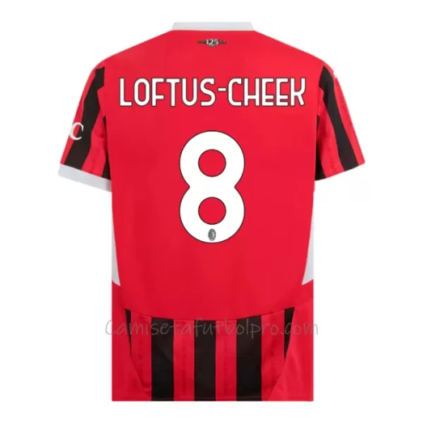 Camiseta AC Milan Loftus-Cheek 8 Hombre 1ª Equipación 24/25