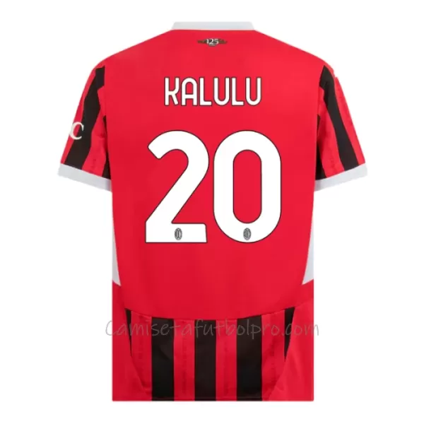 Camiseta AC Milan Pierre Kalulu 20 Hombre 1ª Equipación 24/25