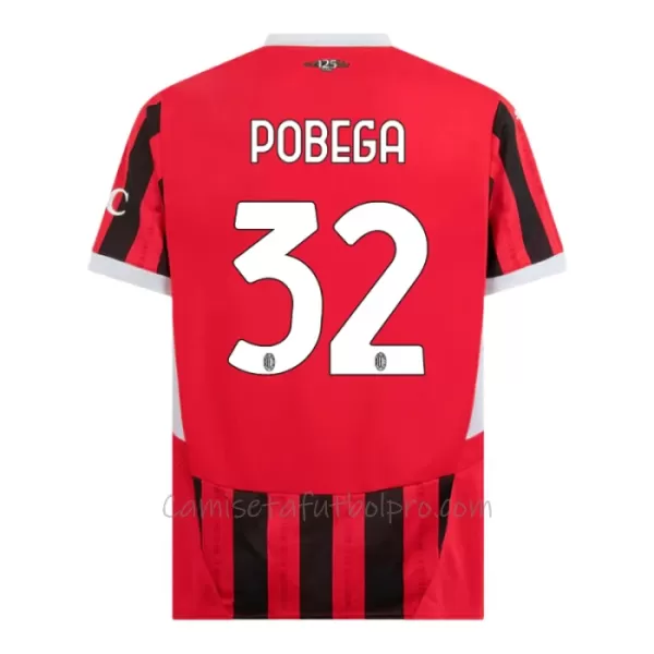 Camiseta AC Milan Pobega 32 Hombre 1ª Equipación 24/25