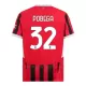 Camiseta AC Milan Pobega 32 Hombre 1ª Equipación 24/25