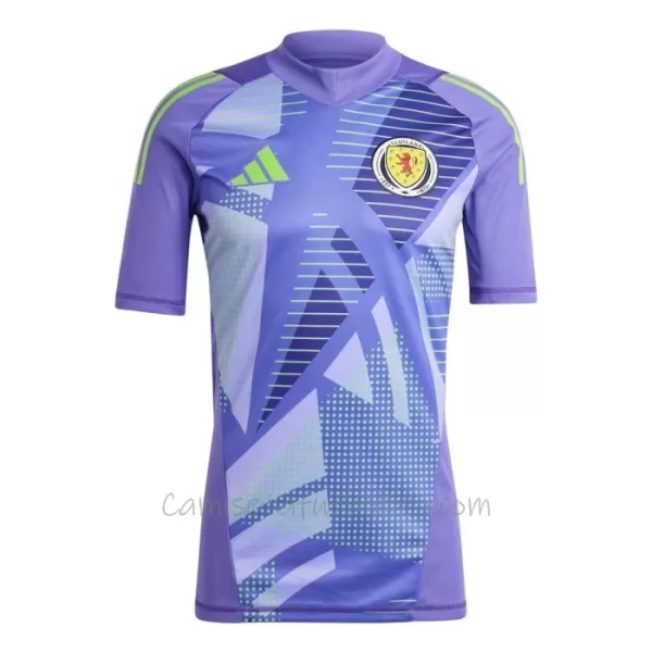 Camiseta Portero Escocia Hombre Eurocopa 2024 Púrpura