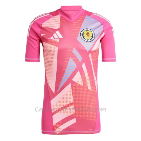 Camiseta Portero Escocia Hombre Eurocopa 2024 Rosa