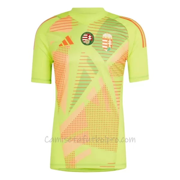 Camiseta Portero Hungría Hombre Eurocopa 2024 Amarillo