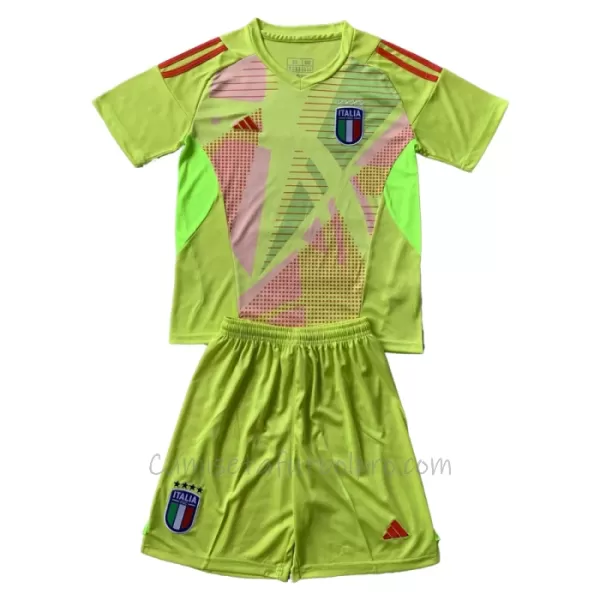 Camiseta Portero Italia Niños Eurocopa 2024 Amarillo