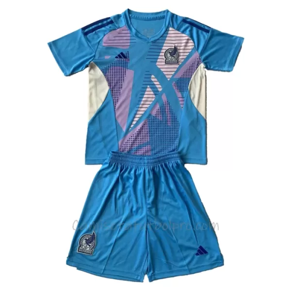 Camiseta Portero México Niños 2024 Azul