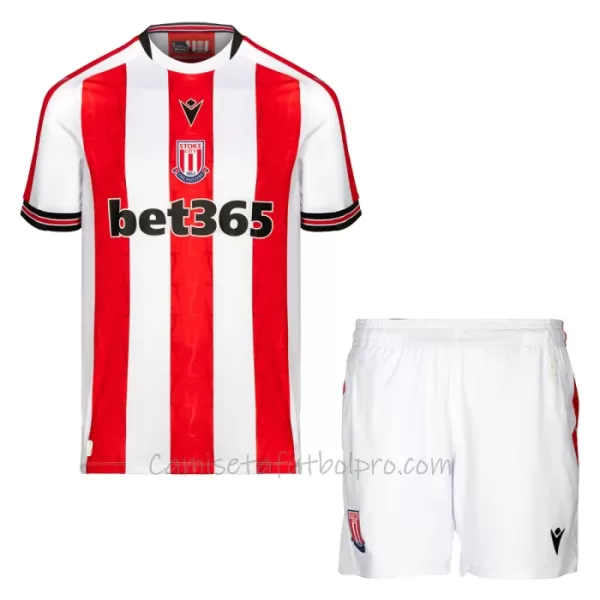 Camiseta Stoke City Niños 1ª Equipación 24/25