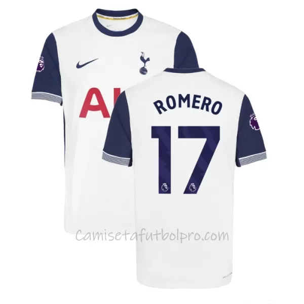 Camiseta Tottenham Hotspur Cristian Romero 17 Hombre 1ª Equipación 24/25