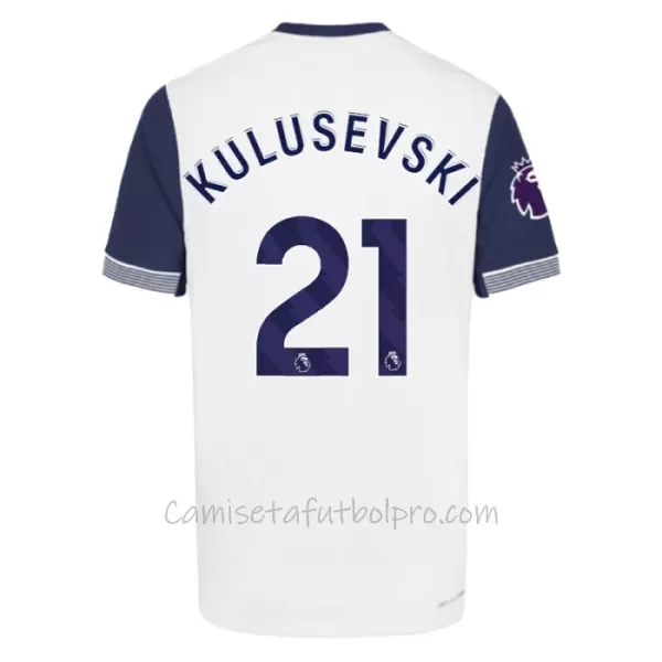 Camiseta Tottenham Hotspur Dejan Kulusevski 21 Niños 1ª Equipación 24/25