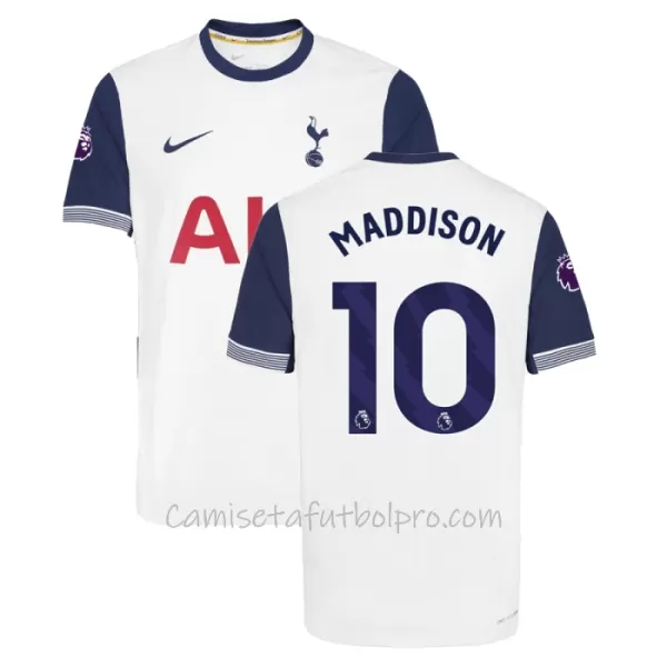 Camiseta Tottenham Hotspur James Maddison 10 Hombre 1ª Equipación 24/25