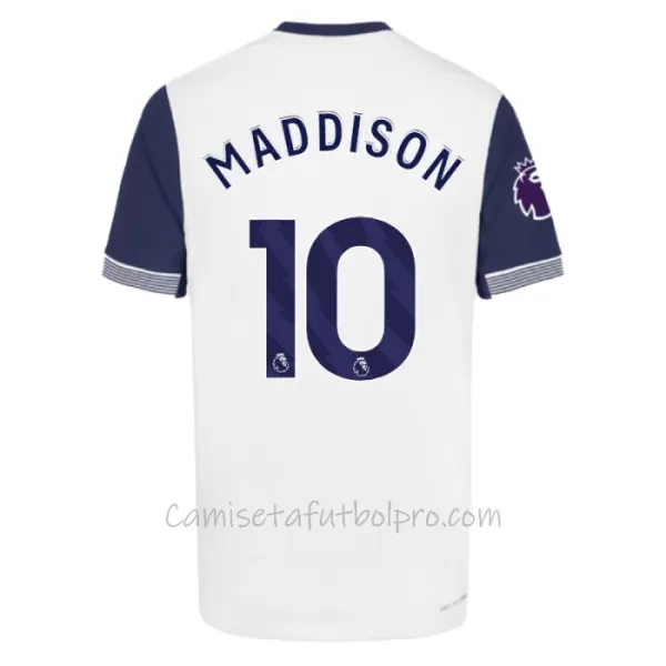 Camiseta Tottenham Hotspur James Maddison 10 Hombre 1ª Equipación 24/25