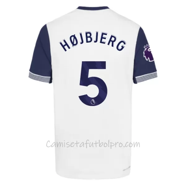 Camiseta Tottenham Hotspur Pierre-Emile Højbjerg 5 Hombre 1ª Equipación 24/25