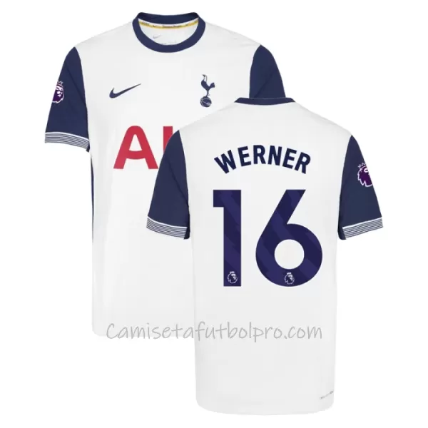 Camiseta Tottenham Hotspur Werner 16 Hombre 1ª Equipación 24/25