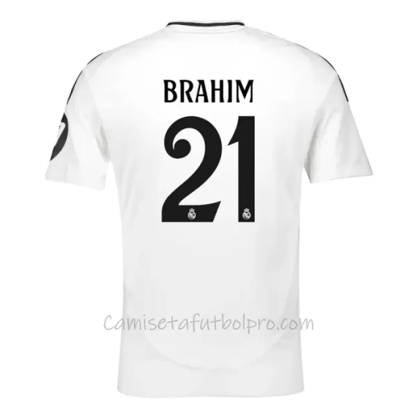 Camiseta Real Madrid Brahim 21 Hombre 1ª Equipación 24/25