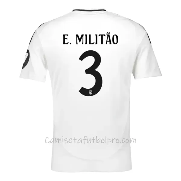 Camiseta Real Madrid Éder Militão 3 Hombre 1ª Equipación 24/25