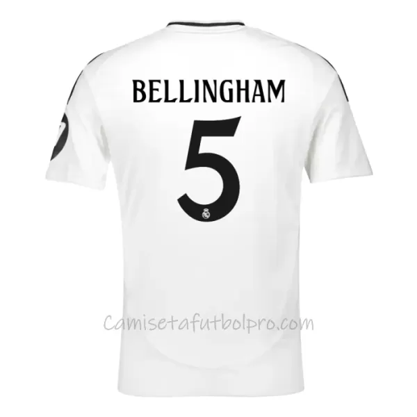 Camiseta Real Madrid Jude Bellingham 5 Niños 1ª Equipación 24/25