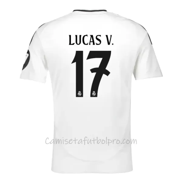 Camiseta Real Madrid Lucas V. 17 Hombre 1ª Equipación 24/25