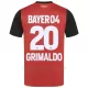 Camiseta Bayer 04 Leverkusen Alejandro Grimaldo 20 Hombre 1ª Equipación 24/25