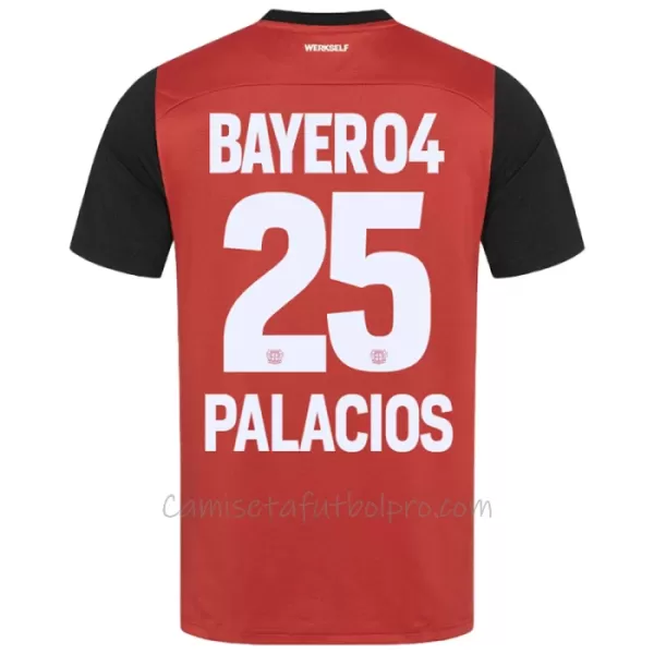 Camiseta Bayer 04 Leverkusen Exequiel Palacios 25 Hombre 1ª Equipación 24/25