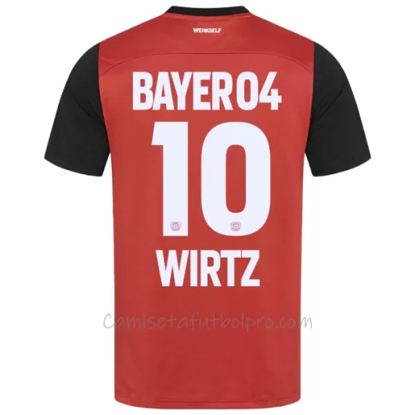 Camiseta Bayer 04 Leverkusen Florian Wirtz 10 Hombre 1ª Equipación 24/25