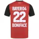 Camiseta Bayer 04 Leverkusen Victor Boniface 22 Hombre 1ª Equipación 24/25