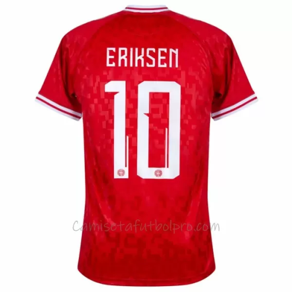 Camiseta Dinamarca Eriksen 10 Hombre 1ª Equipación Eurocopa 2024