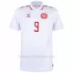 Camiseta Dinamarca Rasmus Højlund 9 Hombre 1ª Equipación Eurocopa 2024