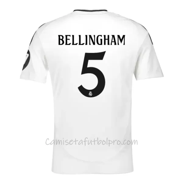 Camiseta Real Madrid Jude Bellingham 5 Hombre 1ª Equipación 24/25