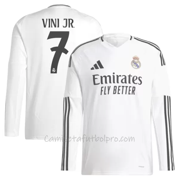 Camiseta Real Madrid Vinicius Junior 7 Hombre 1ª Equipación 24/25 Manga Larga