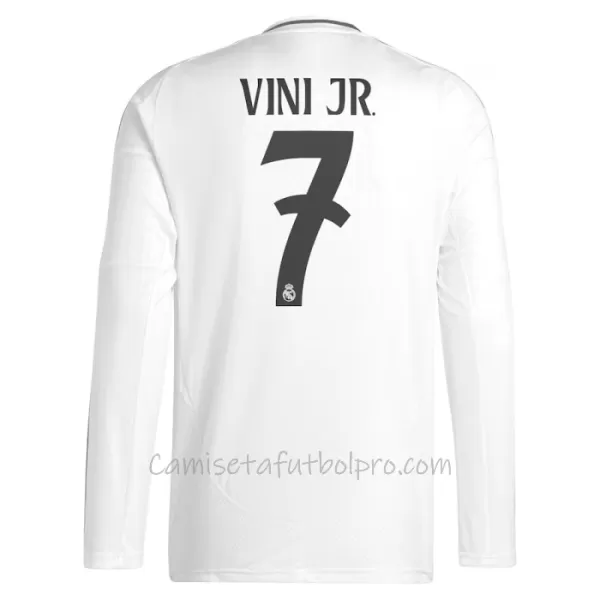 Camiseta Real Madrid Vinicius Junior 7 Hombre 1ª Equipación 24/25 Manga Larga