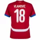 Camiseta Serbia Dušan Vlahovic 18 Hombre 1ª Equipación Eurocopa 2024