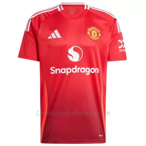 Camiseta Manchester United Bruno Fernandes 8 Hombre 1ª Equipación 24/25