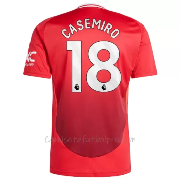 Camiseta Manchester United Casemiro 18 Hombre 1ª Equipación 24/25