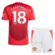 Camiseta Manchester United Casemiro 18 Niños 1ª Equipación 24/25