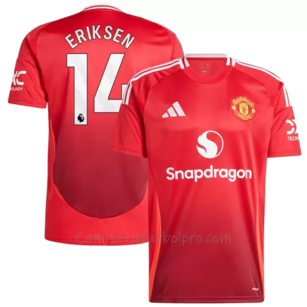 Camiseta Manchester United Eriksen 14 Hombre 1ª Equipación 24/25