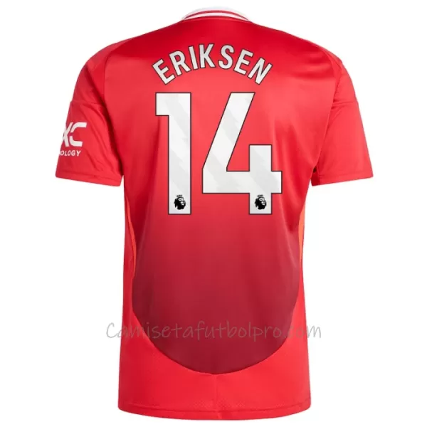 Camiseta Manchester United Eriksen 14 Hombre 1ª Equipación 24/25