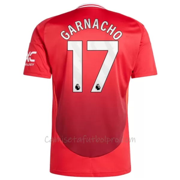 Camiseta Manchester United Garnacho 17 Hombre 1ª Equipación 24/25