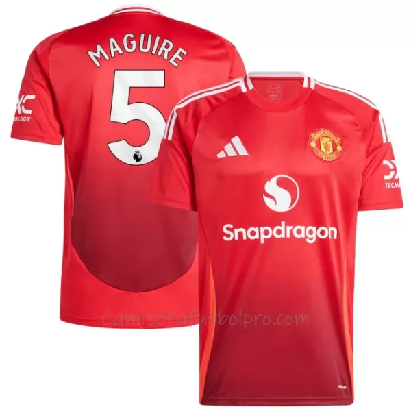 Camiseta Manchester United Harry Maguire 5 Hombre 1ª Equipación 24/25