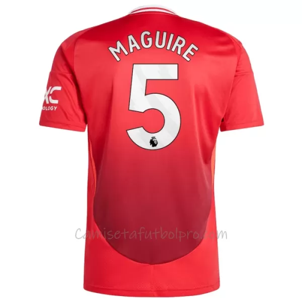 Camiseta Manchester United Harry Maguire 5 Hombre 1ª Equipación 24/25