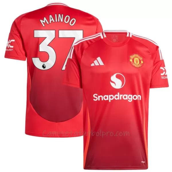 Camiseta Manchester United Kobbie Mainoo 37 Hombre 1ª Equipación 24/25