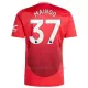 Camiseta Manchester United Kobbie Mainoo 37 Hombre 1ª Equipación 24/25