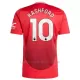 Camiseta Manchester United Marcus Rashford 10 Hombre 1ª Equipación 24/25