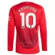 Camiseta Manchester United Marcus Rashford 10 Hombre 1ª Equipación 24/25 Manga Larga