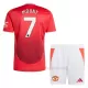 Camiseta Manchester United Mason Mount 7 Niños 1ª Equipación 24/25